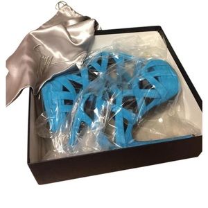 Giuseppe Zanotti Suede Buckle Platform Sexy Heels